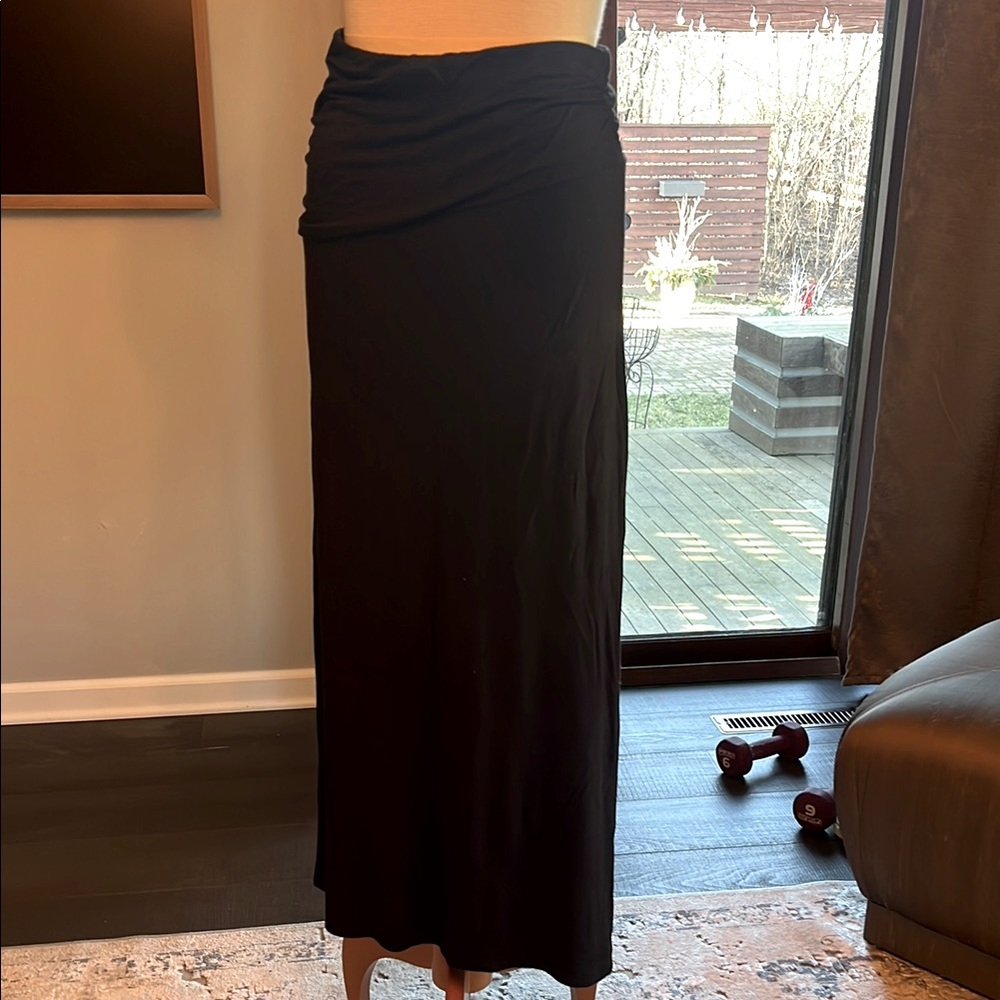 Elegant Black Maxi Skirt